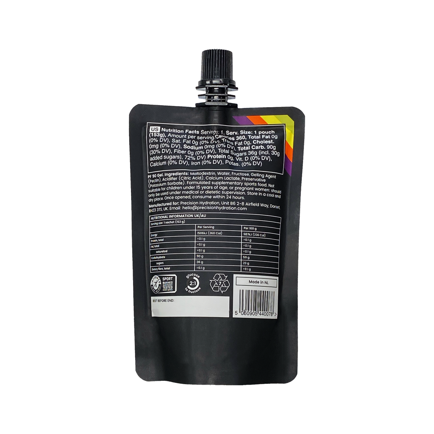 Precision Fuel 90g Carb Gel | 3 Pack