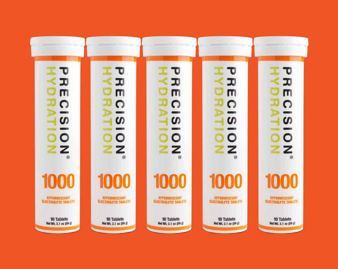 Precision Hydration Electrolytes 1000 | 5 Tubes (50 Effervescent Tablets)