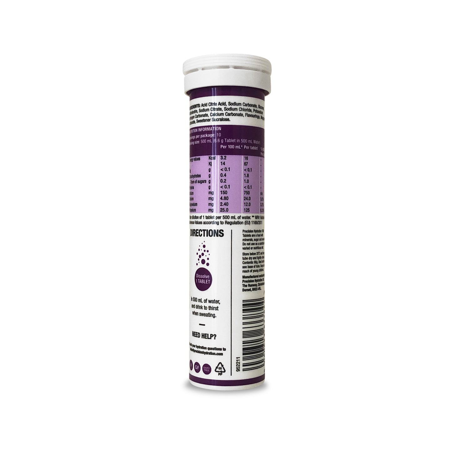 Precision Hydration 1500 | 1 Tube (10 Effervescent Tablets)